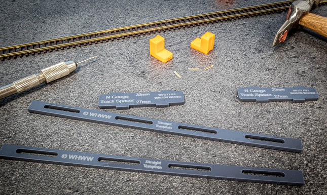 N Gauge Track Guide Templates - Straight Set (Code 55/80)