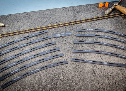 N Gauge Track Guide Templates - Large Set (Code 55/80)