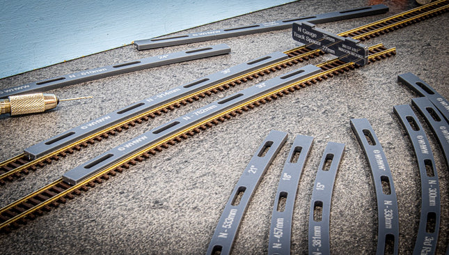 N Gauge Track Guide Templates - Large Set (Code 55/80)
