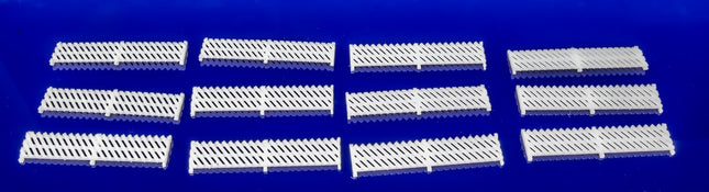Traditional Station Platform Fencing - White - N Gauge (mm)