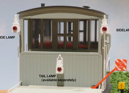 Detailed BR Brake Van Side Lamps (kit L20) - WITH CRYSTALS - O Gauge (Pack of 6)