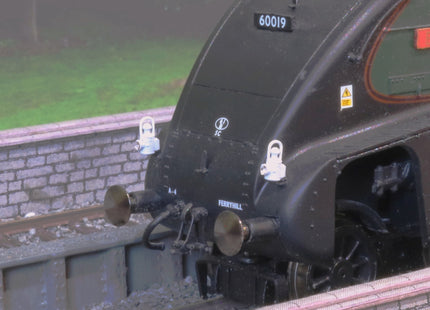 Detailed BR (LNER) Oil Type Headlamps (kit L14) - WITH CRYSTALS - OO Gauge  (Pack of 6)