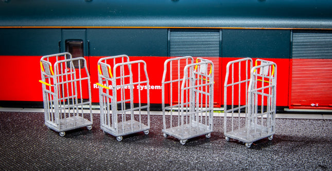York Mail Trolleys - OO Gauge (Pack of 4)