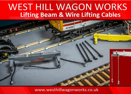 Lifting Beam and Wire Lifting Cables - OO Gauge