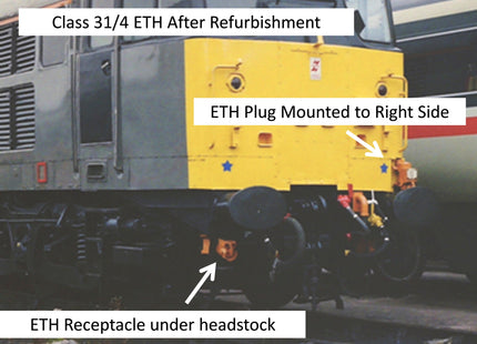 Detailed Pipes and Cables for a Refurbished Class 31 Locomotive (1980s onwards) - OO Gauge (SET 29)
