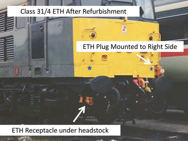 Detailed Pipes and Cables for a Refurbished Class 31 Locomotive (1980s onwards) - OO Gauge (SET 29)