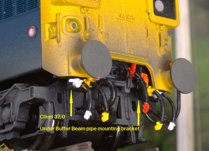 Detailed Pipes and Cables for a Class 37/4 Locomotive - OO Gauge (SET 23)