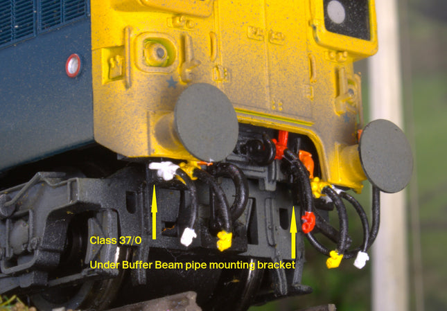 Detailed Pipes and Cables for a Class 37/4 Locomotive - OO Gauge (SET 23)