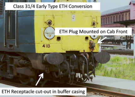 Detailed Pipes and Cables for a Class 31 Locomotive (As Built - pre 1980s) - OO Gauge (SET 3)