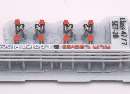 RCH Jumper Cables and Cooler Pipes for a Class 47-7 Loco - OO Gauge (SET 28)