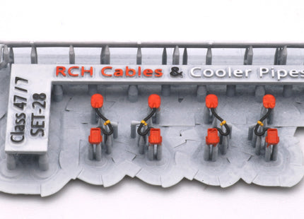 RCH Jumper Cables and Cooler Pipes for a Class 47-7 Loco - OO Gauge (SET 28)