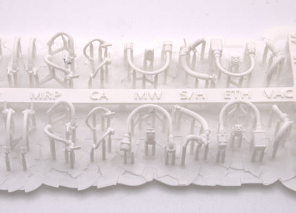 Detailed Pipes and Cables for a Class 44/45/46 Locomotive - OO Gauge (SET 6)