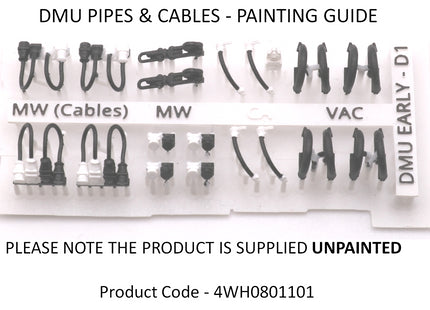 Detailed Pipes and Cables for a 2-Car DMU (1st Generation) - OO Gauge (SET D1)