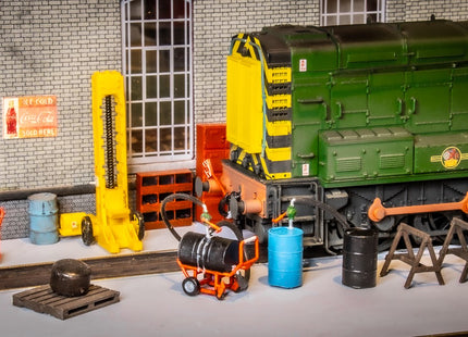Barrel on Workshop Trolley Set - OO Gauge