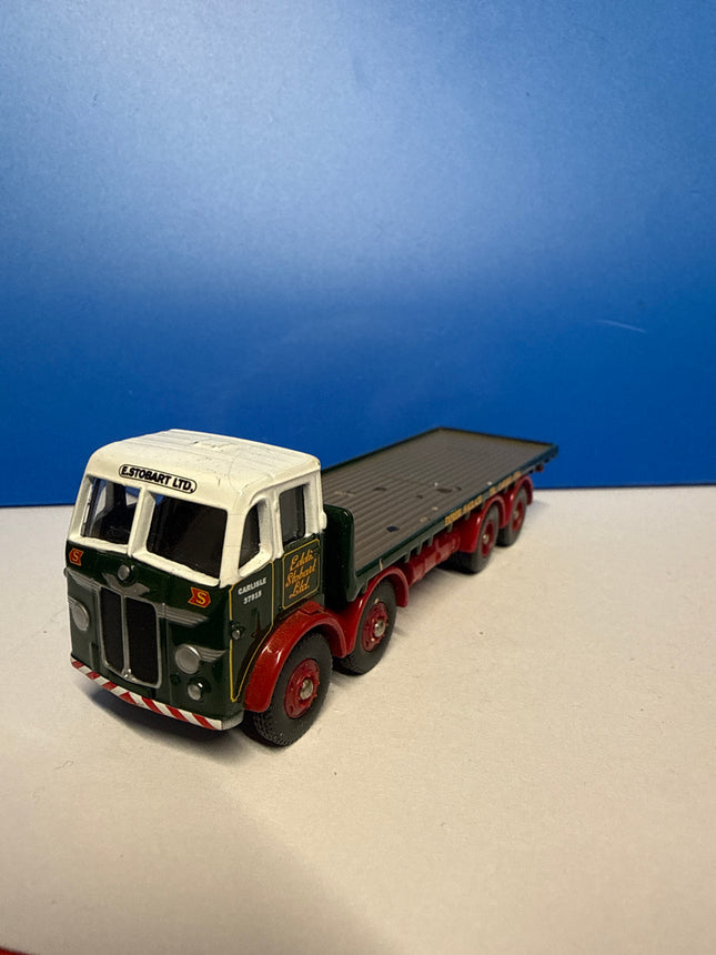 OO Gauge - Lledo Diecast Eddie Stobart AEC Mark V 8-wheel flatbed lorry - 1:76 Scale
