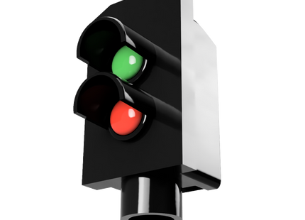 SG10 - Single Post Signal Kit with 2 Aspect Dummy Signal Head (OO Gauge)