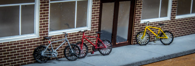 Mountain Bicycles (Pack of 3) - OO Gauge