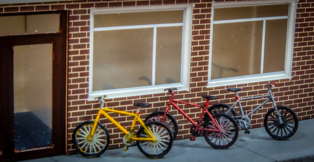 Mountain Bicycles (Pack of 3) - OO Gauge