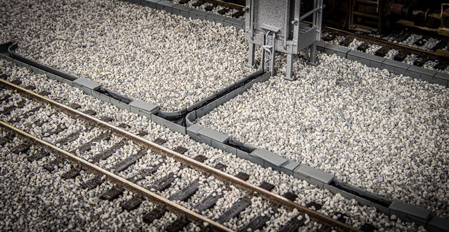 Concrete Cable Trunking Open Trough Pack - OO Gauge (Pack Of 13)