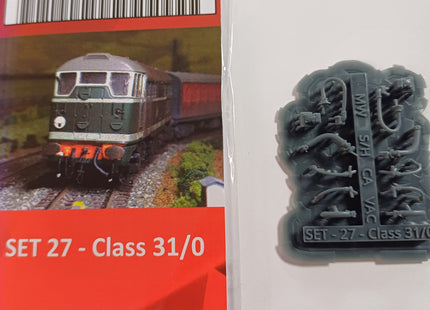 Detailed Pipes and Cables for a Class 31/0 Locomotive - OO Gauge (SET 27)