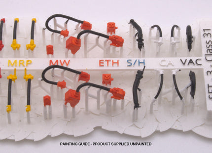 Detailed Pipes and Cables for a Class 31 Locomotive (As Built - pre 1980s) - OO Gauge (SET 3)