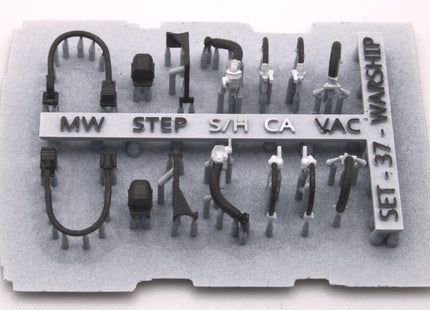 Detailed Pipes, Cables and Steps for a Class 42 Warship Locomotive - OO Gauge (SET 37)