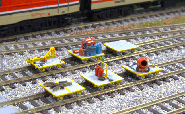 Engineers Trolleys - N Gauge (Pack of 6)