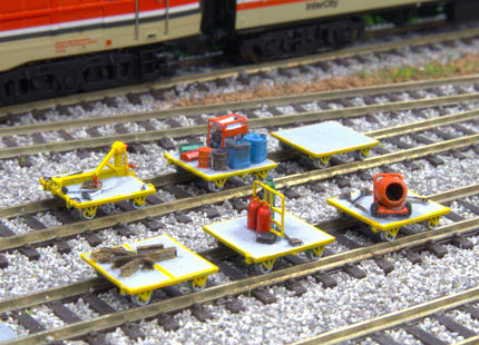 Engineers Trolleys - TT:120 Scale (Pack of 6)
