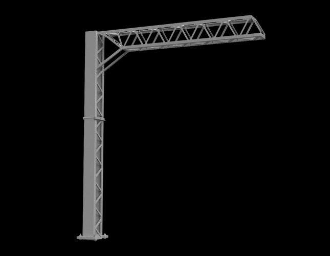 SERIES 2 - Two Track Cantilever Mast (100mm Arm) OHLE Kit - OO Gauge (SET E4-1)
