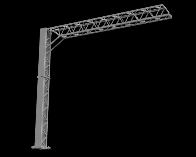 SERIES 2 - Two Track Cantilever Mast (130mm Arm) OHLE Kit - OO Gauge (SET E4-2)