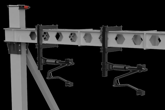 MAGNETIC Registration Arms for Mono-Boom Anchor Portal SERIES 1 OHLE - RIGHT HAND x 2 - OO Gauge (SET E1-6)