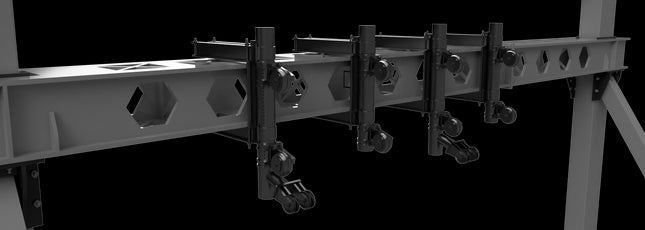 Portal Mounted Wire Tensioners (x2) for Mono-Boom Anchor Portal SERIES 1 OHLE - OO Gauge (SET E1-7)