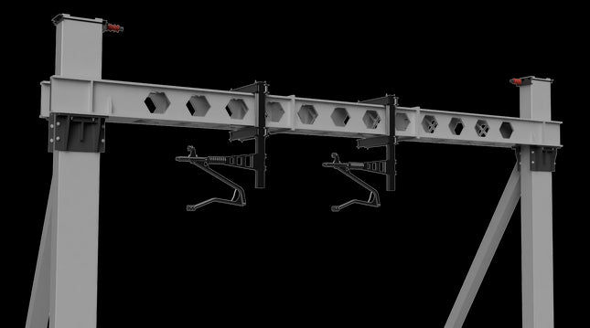 Registration Arms for Mono-Boom Anchor Portal SERIES 1 OHLE - LEFT HAND - OO Gauge (SET E1-3)