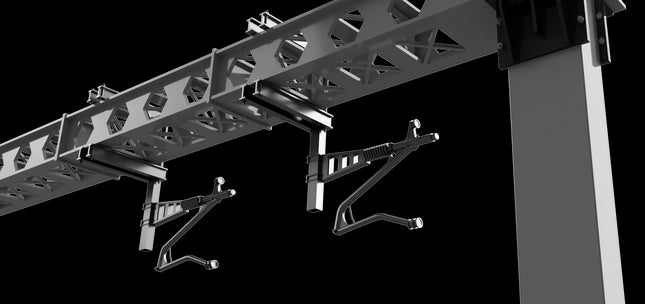 Registration Arms for Mono-Boom Anchor Portal SERIES 1 OHLE - LEFT HAND - OO Gauge (SET E1-3)
