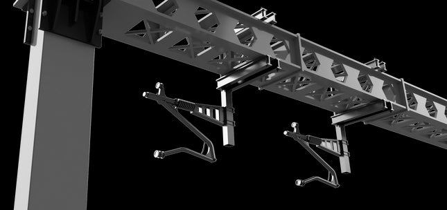 Registration Arms for Mono-Boom Anchor Portal SERIES 1 OHLE - RIGHT HAND - OO Gauge (SET E1-4)
