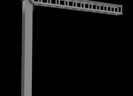 SERIES 1 Twin Track Cantilever Mast (115mm Arm) OHLE Kit - OO Gauge (SET E2-2)