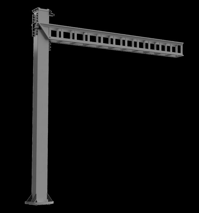 SERIES 1 Twin Track Cantilever Mast (115mm Arm) OHLE Kit - OO Gauge (SET E2-2)