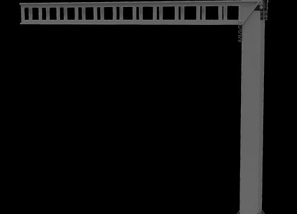 SERIES 1 Twin Track Cantilever Mast for Platforms (115mm Arm) OHLE Kit - OO Gauge (SET E2-5)