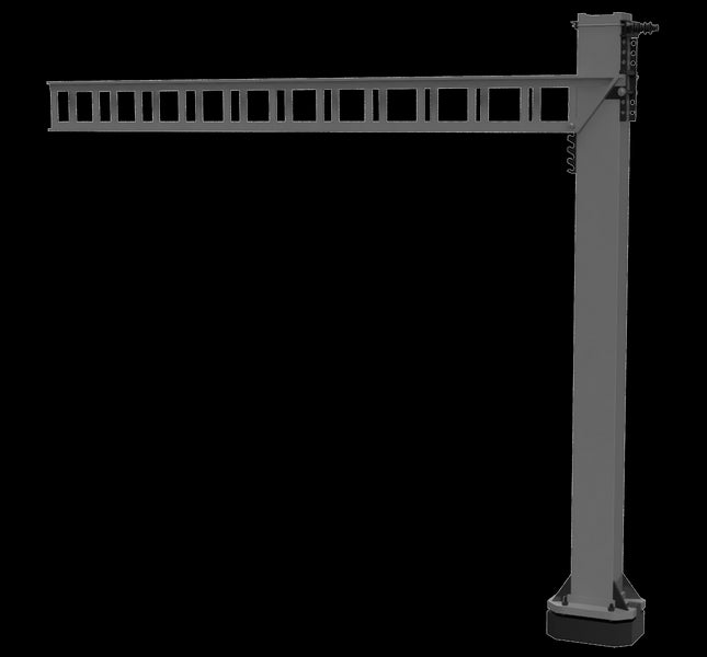 SERIES 1 Twin Track Cantilever Mast for Platforms (115mm Arm) OHLE Kit - OO Gauge (SET E2-5)
