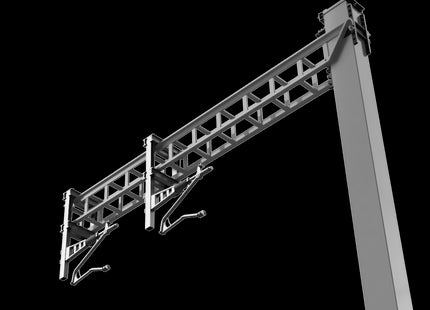 Registration Arms for SERIES 1 Twin Track Cantilever OHLE - RIGHT HAND - OO Gauge (SET E2-10)