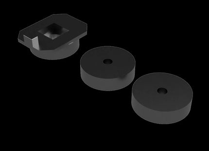 Magnetic Pile Driven Style Base kit for SERIES 1 Twin Track Cantilever OHLE - OO Gauge (SET E2-6)