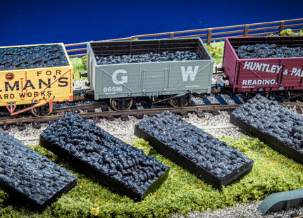 Wagon Loads for Peco TT:120 Scale 7-Plank Open Wagons - Pack of 4 (with height spacers)