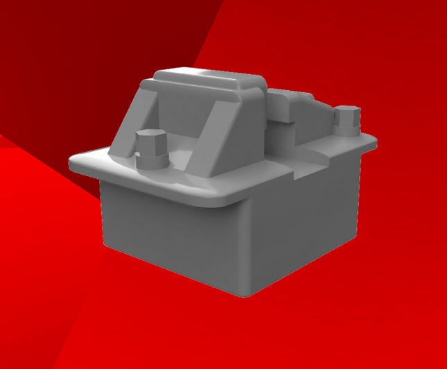 Detailed Rail Chairs With 3mm Square Base (Pack Of 60) - Code 100/75/Bullhead