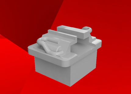 Detailed Rail Chairs With 3mm Square Base (Pack Of 60) - Code 100/75/Bullhead