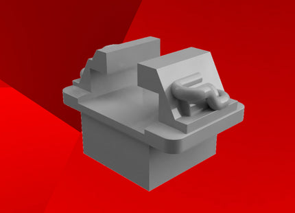 Detailed Rail Chairs With 3mm Square Base (Pack Of 60) - Code 100/75/Bullhead