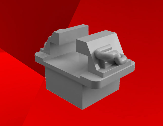 Detailed Rail Chairs With 3mm Square Base (Pack Of 60) - Code 100/75/Bullhead