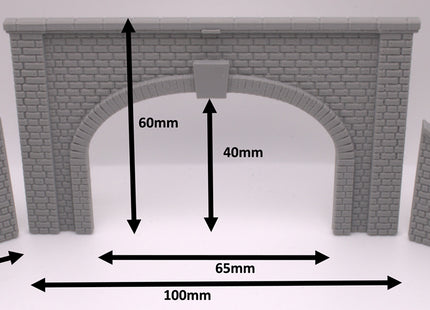 Tunnel Portal kit - Double Track with Side Walls  - N Gauge