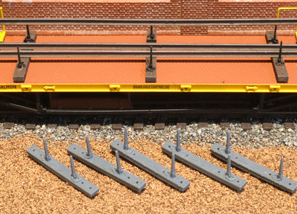 YMA Salmon Wagon Bolsters (Pack for 2 Wagons) - OO Gauge