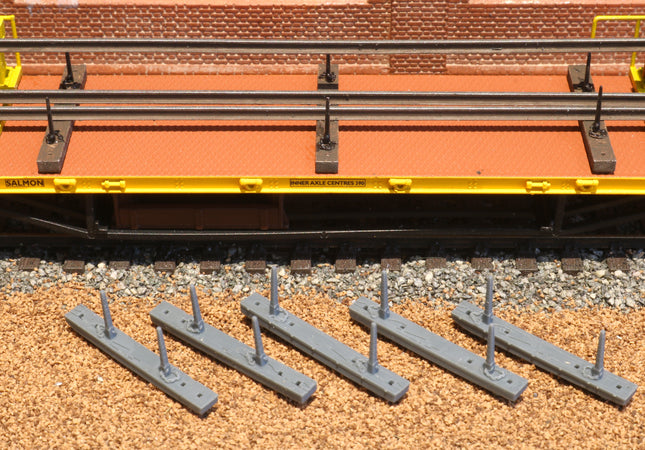 YMA Salmon Wagon Bolsters (Pack for 2 Wagons) - OO Gauge