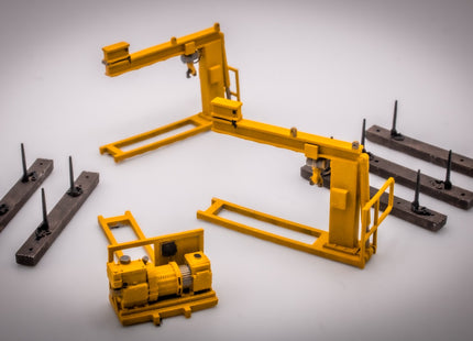 YFA Salmon Wagon Rail Crane Equipment (Pack for 1 Wagon) - OO Gauge
